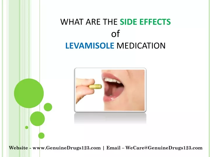 what are the side effects of levamisole medication