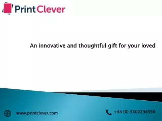 an innovative and thoughtful gift for your loved