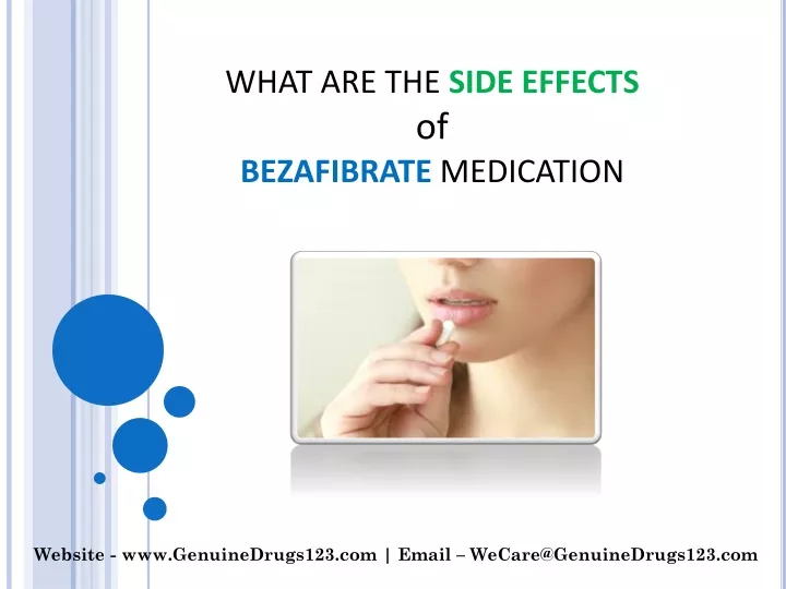 what are the side effects of bezafibrate