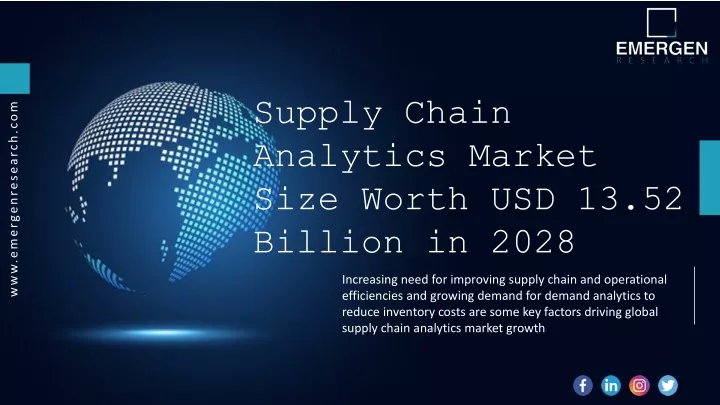 supply chain analytics market size worth