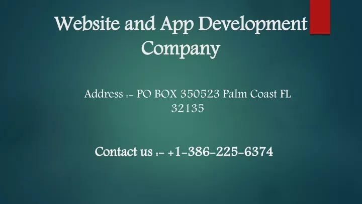 website and app development company
