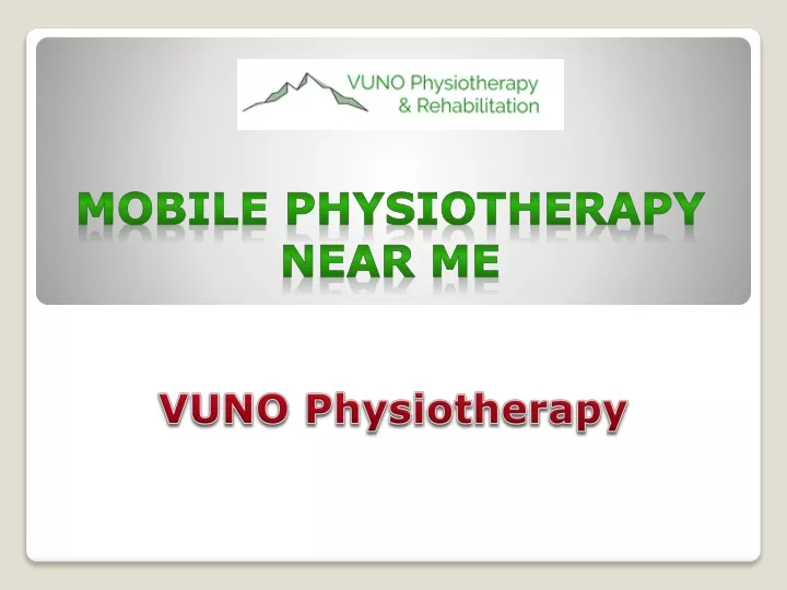 mobile physiotherapy near me