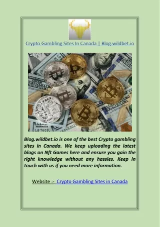Crypto Gambling Sites In Canada Blog.wildbet.io