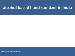 alcohol based hand sanitizer in india