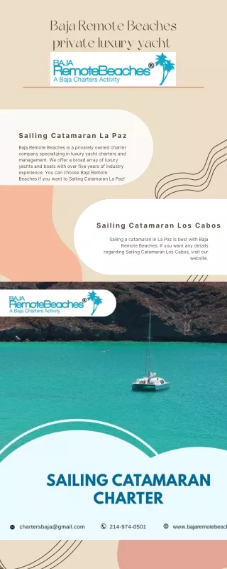 Baja Remote Beaches private luxury yacht