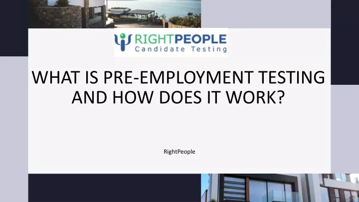 what is pre employment testing and how does