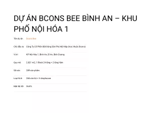 Bcons Bee Dĩ An - Căn hộ thứ 5 tại P. Bình An của Bcons
