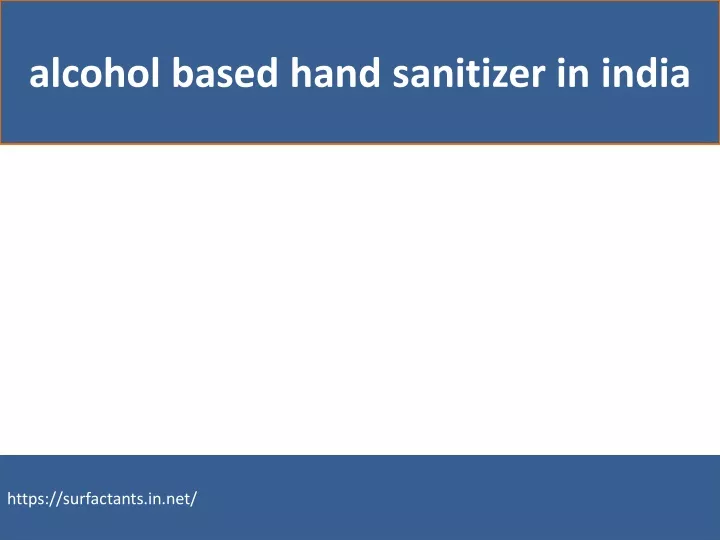 alcohol based hand sanitizer in india