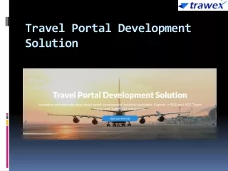 Travel Portal Development Solution