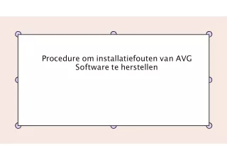 Procedure om installatiefouten van AVG Software te herstellen
