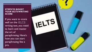 Steps To Boost Your IELTS Writing Score