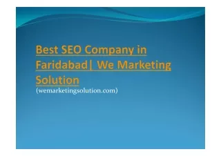 Best Digital Marketing Agency In Noida | We Marketing Solution