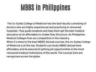 Philippines Medicine College