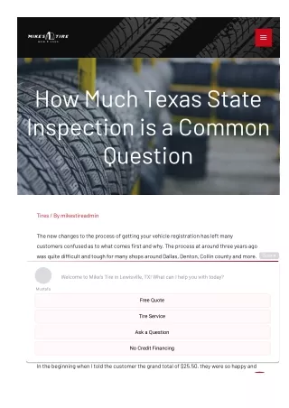 Texas Car Inspection Near Me