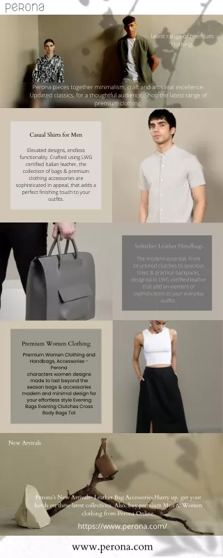 latest range of premium clothing