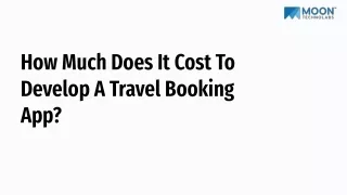 how much does it cost to develop a travel booking