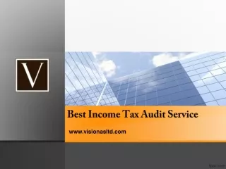 Best Income Tax Audit Service