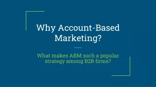 Why Account-Based Marketing_