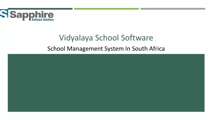 vidyalaya school software school management