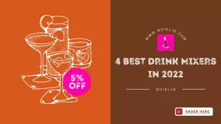 4 Best Drink Mixers in 2022