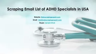 Scraping Email List of ADHD Specialists in USA