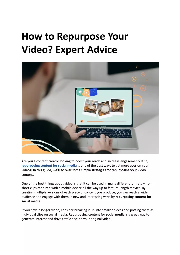 how to repurpose your video expert advice