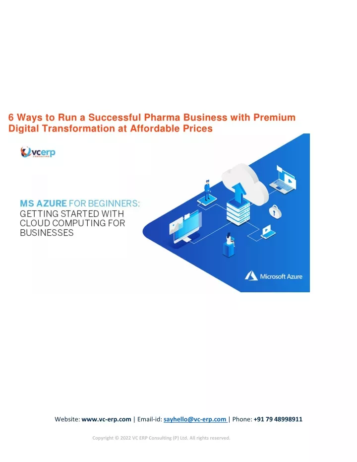 6 ways to run a successful pharma business with