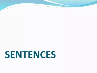 SENTENCES