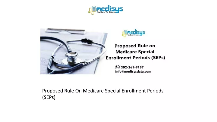 Ppt Proposed Rule On Medicare Special Enrollment Periods Seps