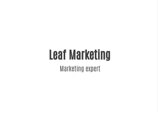 Leaf Marketing