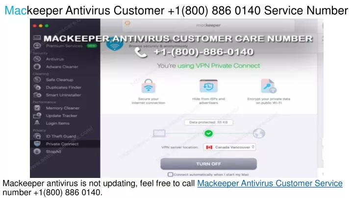 mackeeper antivirus customer 1 800 886 0140