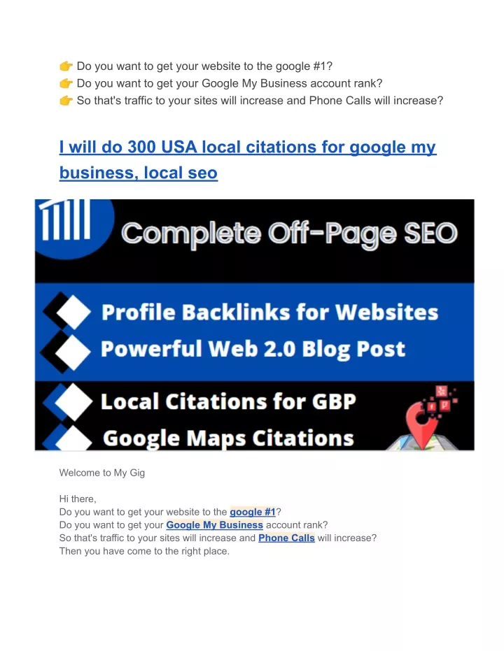 do you want to get your website to the google