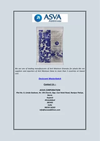 we are one of leading manufacturers of anti