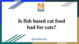 is fish based cat food bad for cats