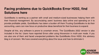 facing problems due to quickbooks error h202 find solutions here