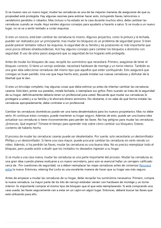 Recomendaciones para cambiar las cerraduras de tu domicilio de manera segura