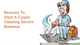 Reasons To Start A Carpet Cleaning Service Business