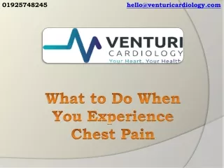 What to Do When You Experience Chest Pain