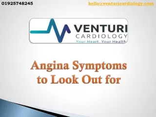 Angina Symptoms to Look Out for