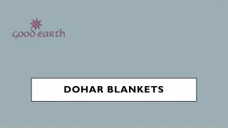 Dohar Blankets – Goodearth