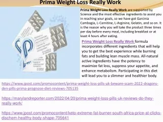 Prima Weight Loss Reviews