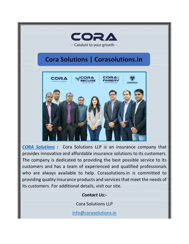 cora solutions corasolutions in