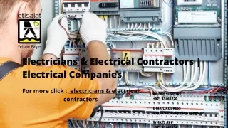 Electricians & Electrical Contractors | Electrical Companies