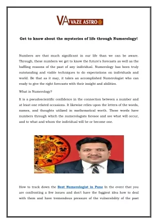 get to know about the mysteries of life through