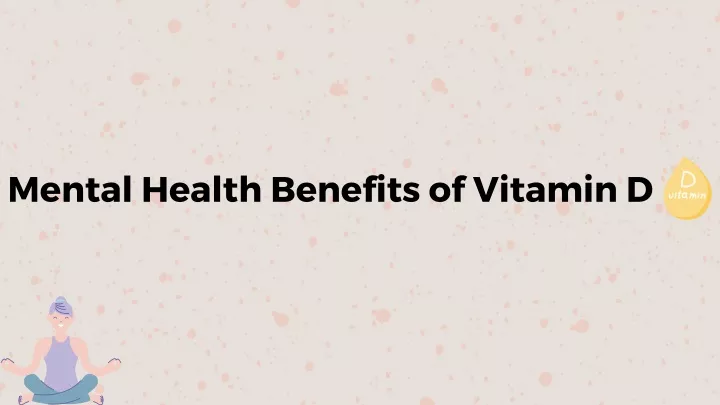 mental health benefits of vitamin d