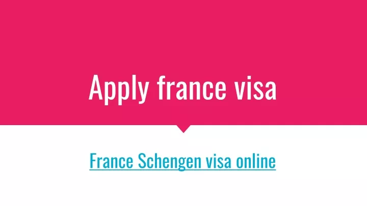 apply france visa