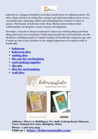 kokorosa is a company founded in 2019 that mainly