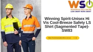 Winning Spirit-Unisex Hi Vis Cool-Breeze Safety LS Shirt (Sagmented Tape)-SW83