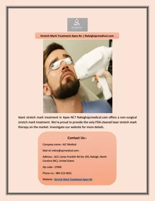 stretch mark treatment apex nc raleighajcmedical