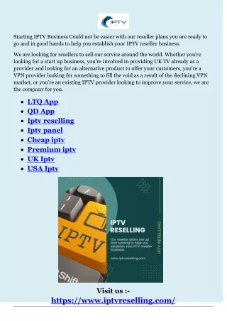 starting iptv business could not be easier with